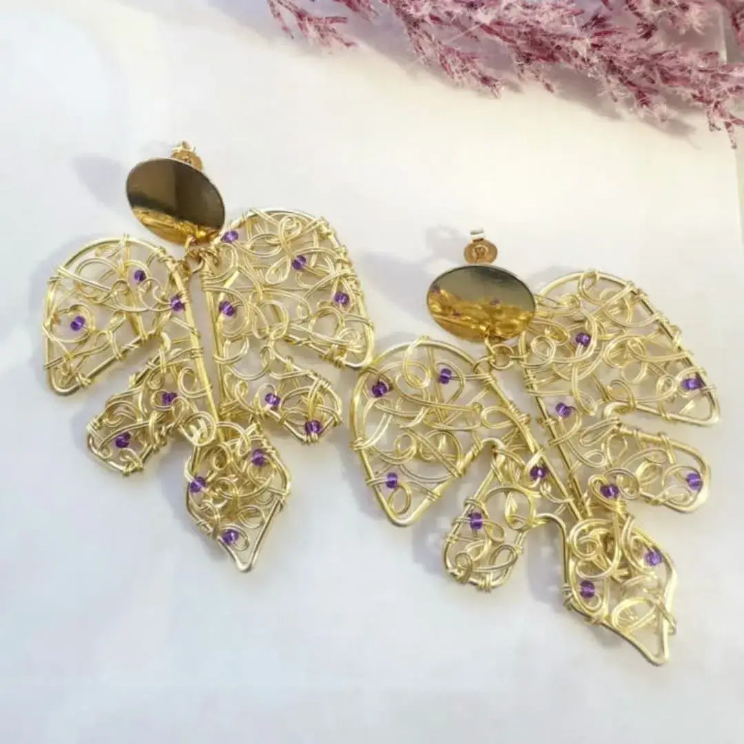 Aros Monstera - Edicion Lila