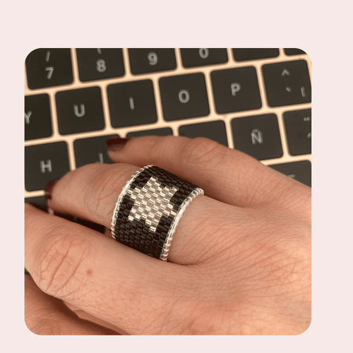 Anillo Star Black - Vakamariposa Chile