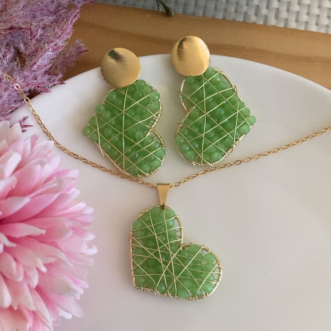 Conjunto Rose Colgante